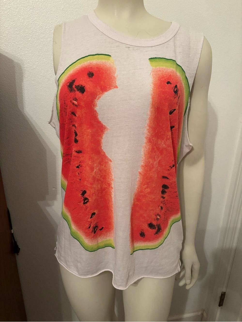 Chaser brand watermelon bite tank top L